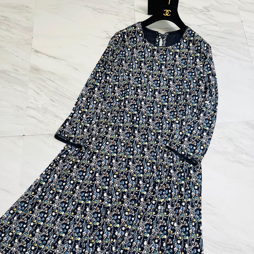 未使用級♡ Leilian 近年モデル ロングワンピース 花柄 3L〜4L相当