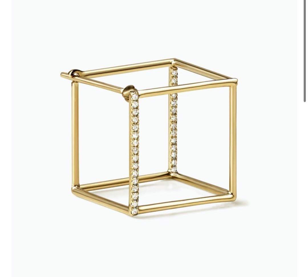 アクセサリー Shihara Diamond Square Pierce 15