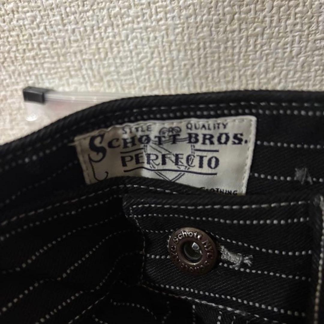 Schott ショット ヒッコリーデニム ブラック 新品未使用 サイズ 32