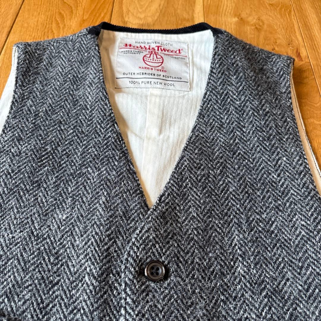 【定番】 BEAMS PLUS / ハリスツイード ベスト 定価30,000円程