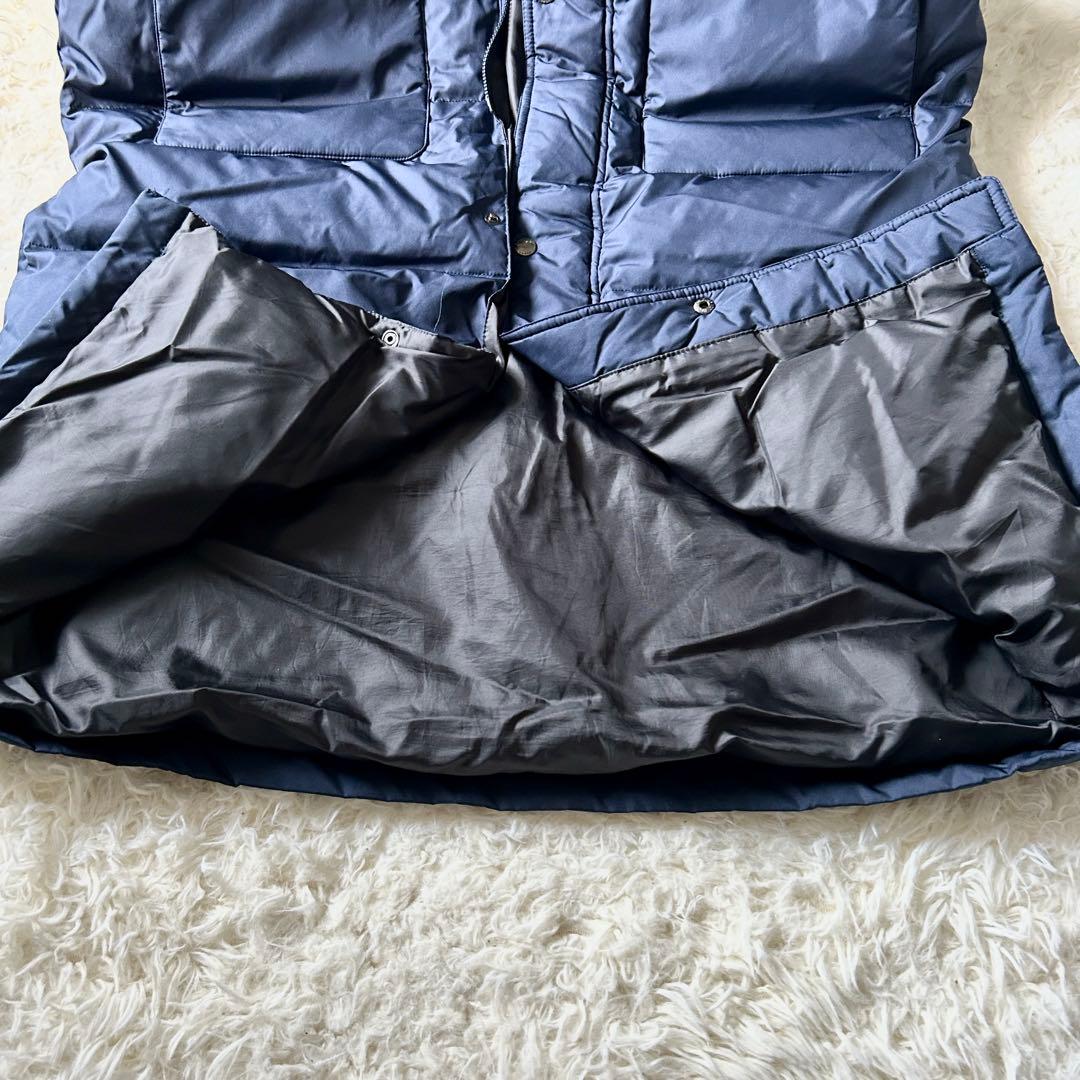 【未使用級】UMBRO アンブロ ダウン ロング　ベンチコート Ｏサイズ　濃紺