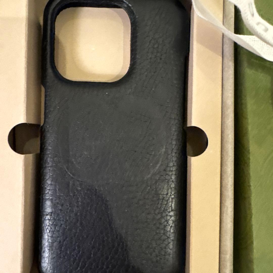 GUCCI iPhone15proケース ブラックGG柄