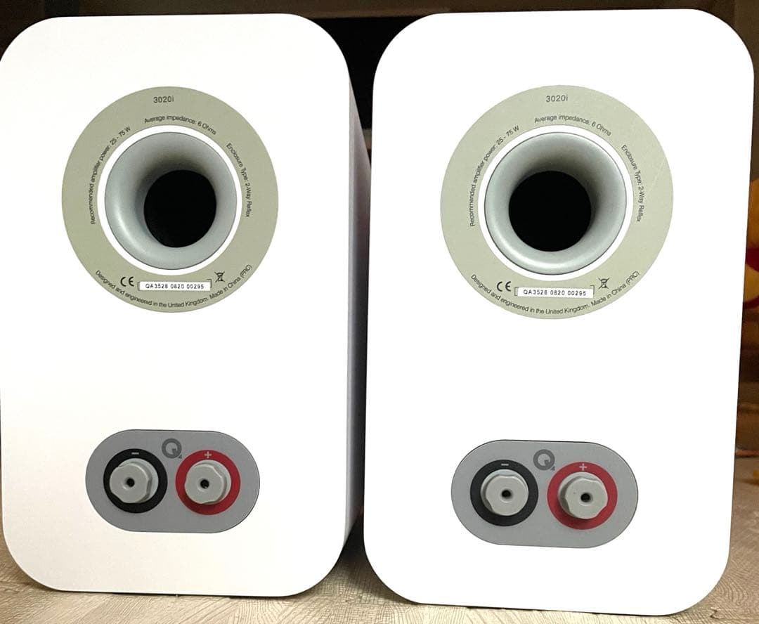 【お値下げ】Q acoustics 3020i スピーカー ホワイト