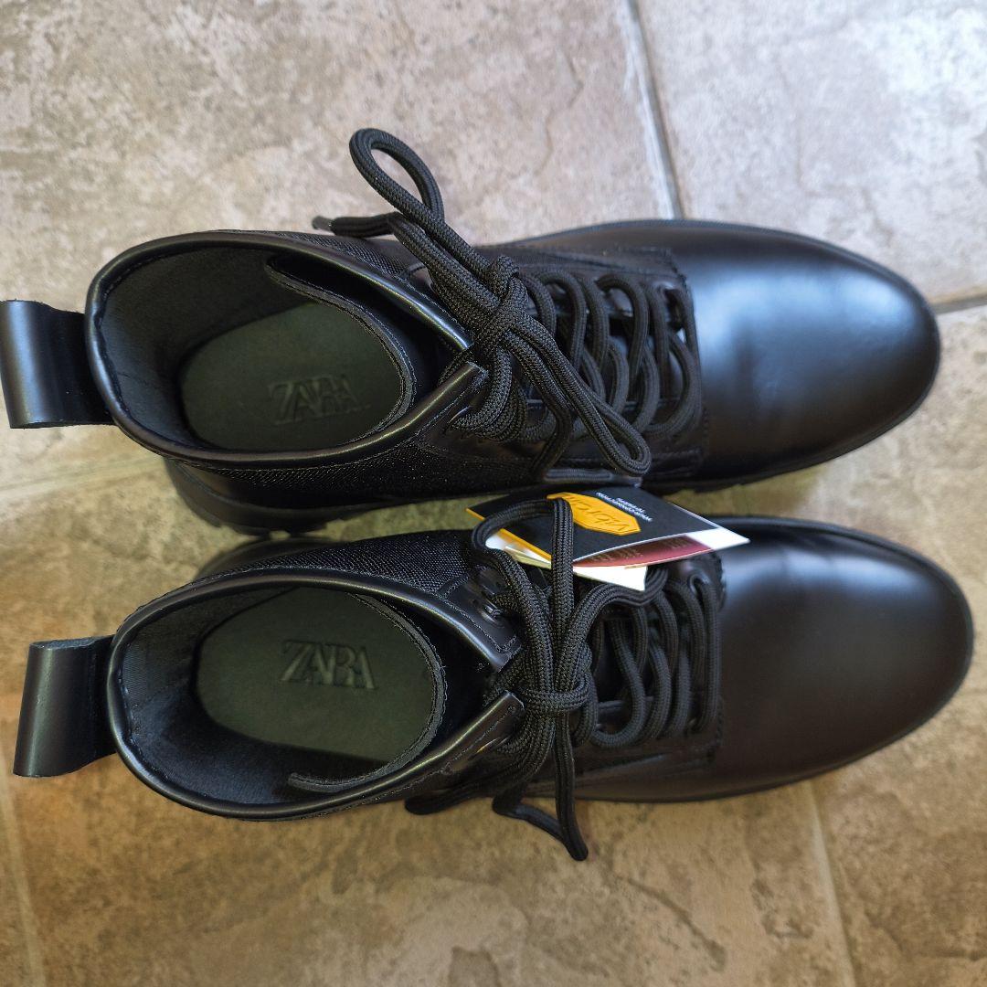 希少【新品未使用】ZARA VIBRAM レザーブーツ 26.5