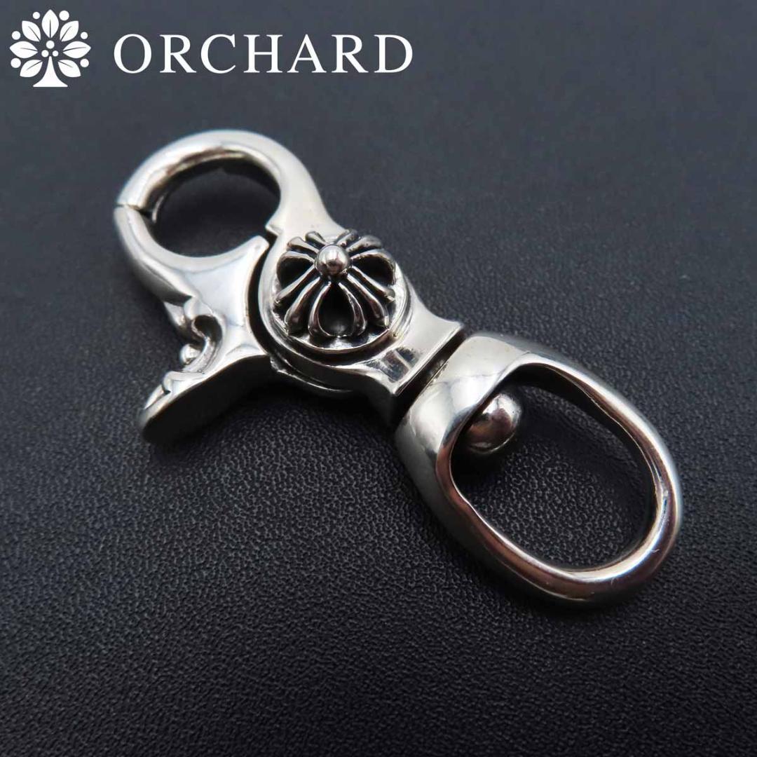 匿名配送/シルバー925/キーリング/キーホルダー/フローラルクロス/クロス