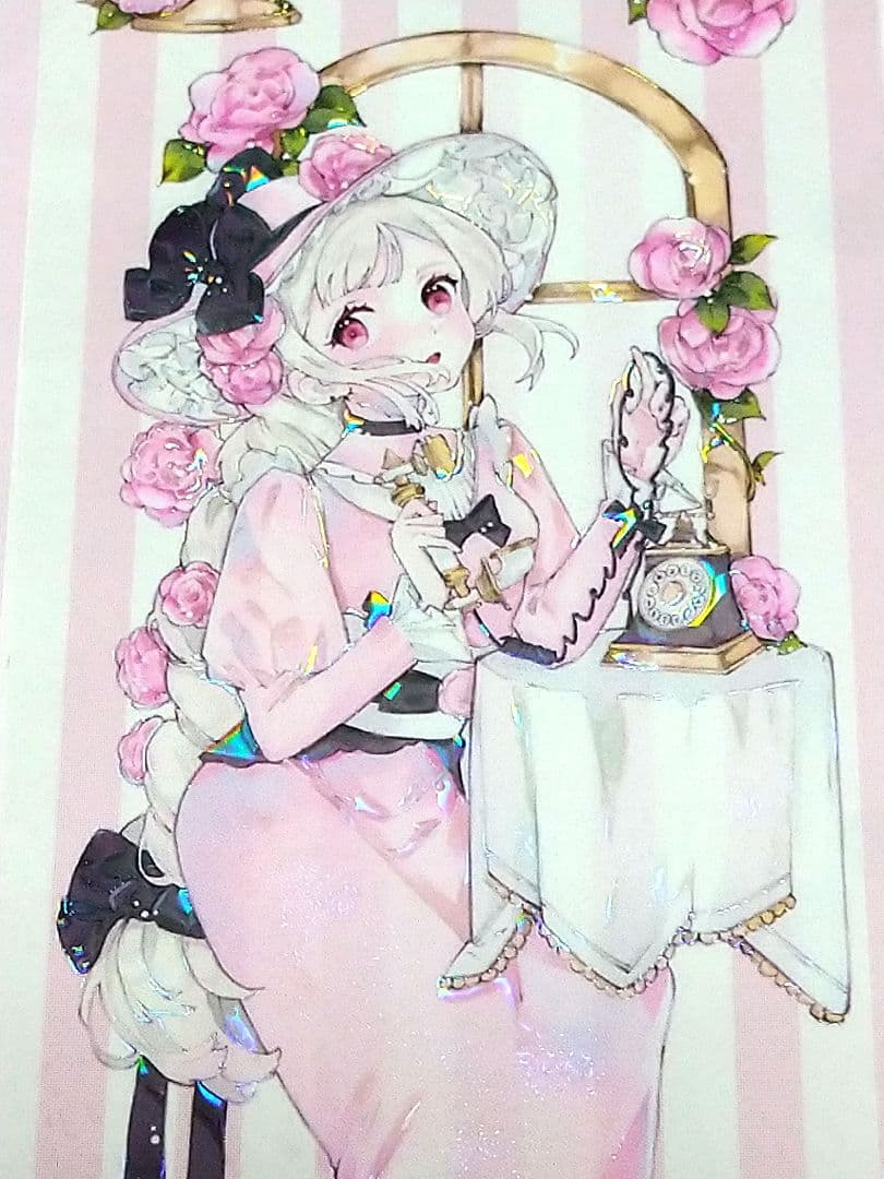 J1096＃月下蔷薇(贝壳光)新七天切り売り海外人物マステ女の子