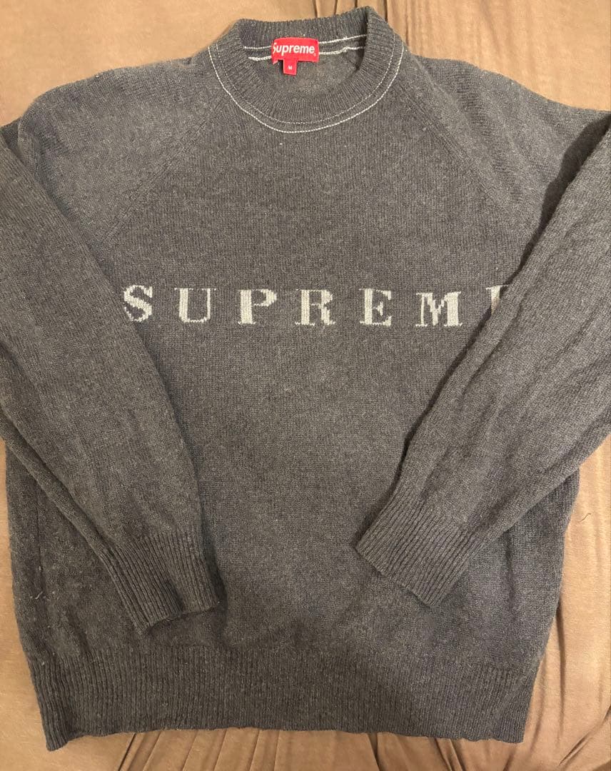 Supreme Stone Washed Sweater ブラック M