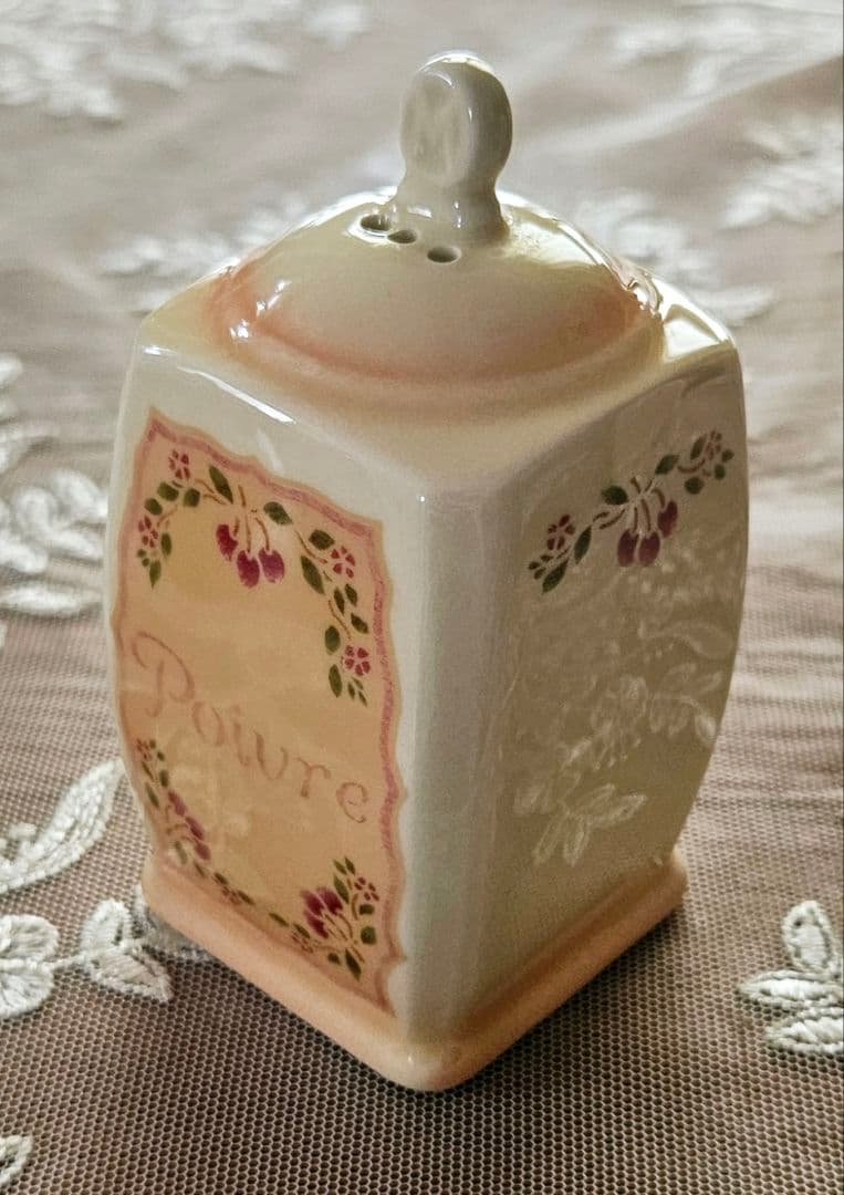 廃盤品 レア マニー アンティークチェリー キャニスター ソルト&ペーパー 新品