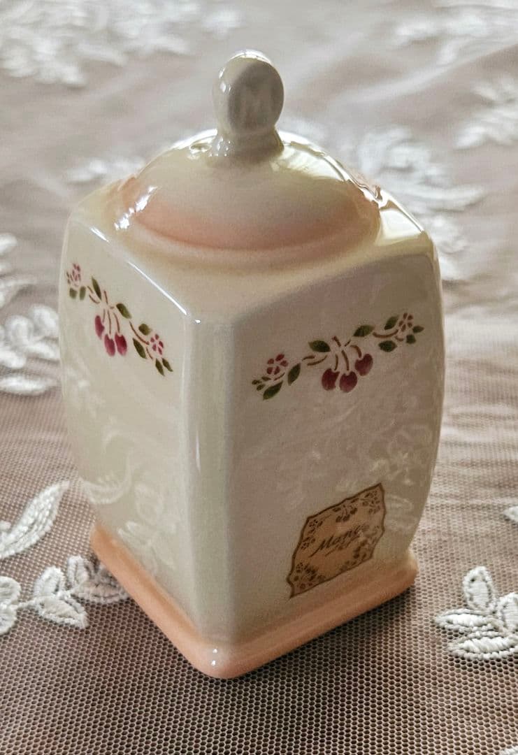 廃盤品 レア マニー アンティークチェリー キャニスター ソルト&ペーパー 新品