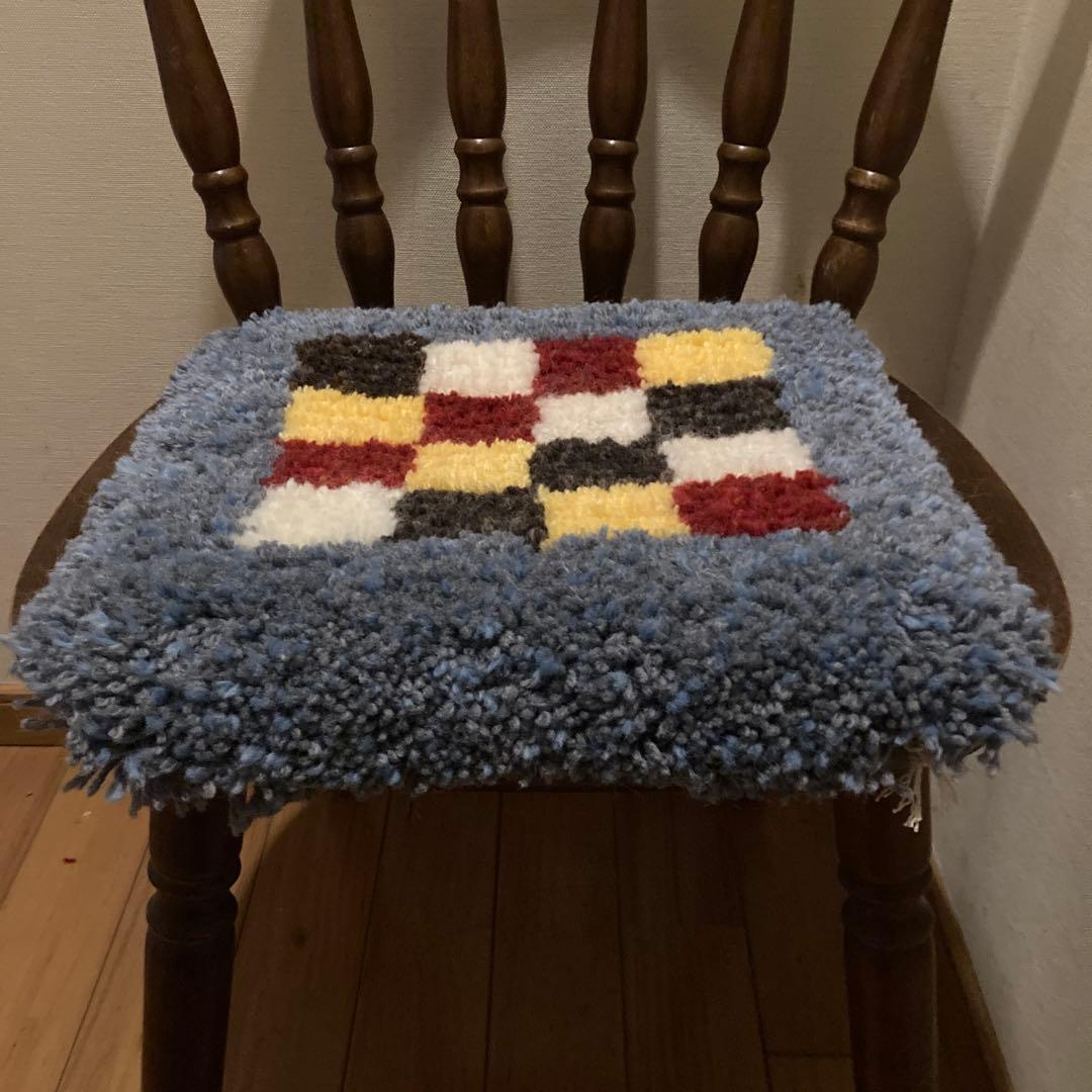 ノッティング織　椅子敷き　2