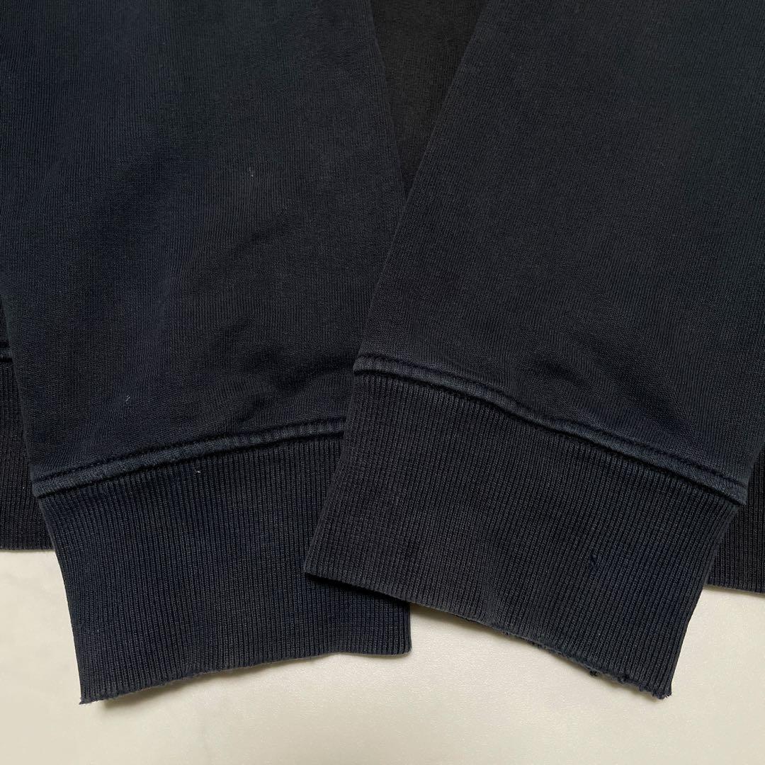 STONE  コットン　クルーネック　トレーナー　ブラック　XXL