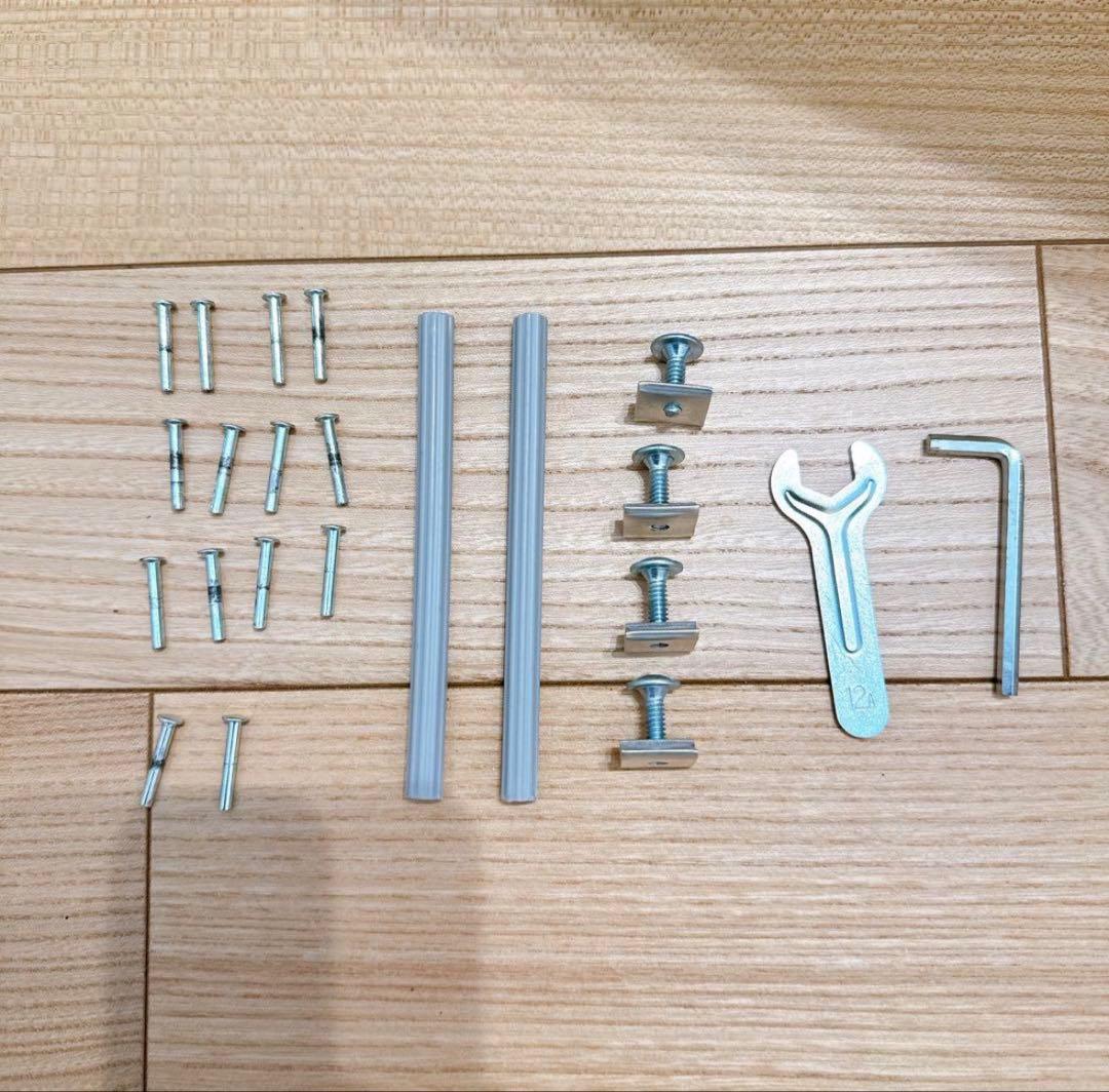 無印良品 ステンレスユニットシェルフ ワイヤーバスケット 4段