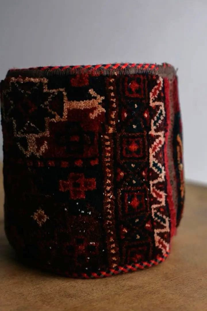 トライバルラグ バスケット バルーチ ヴィンテージラグ　グリーンポッド　植木