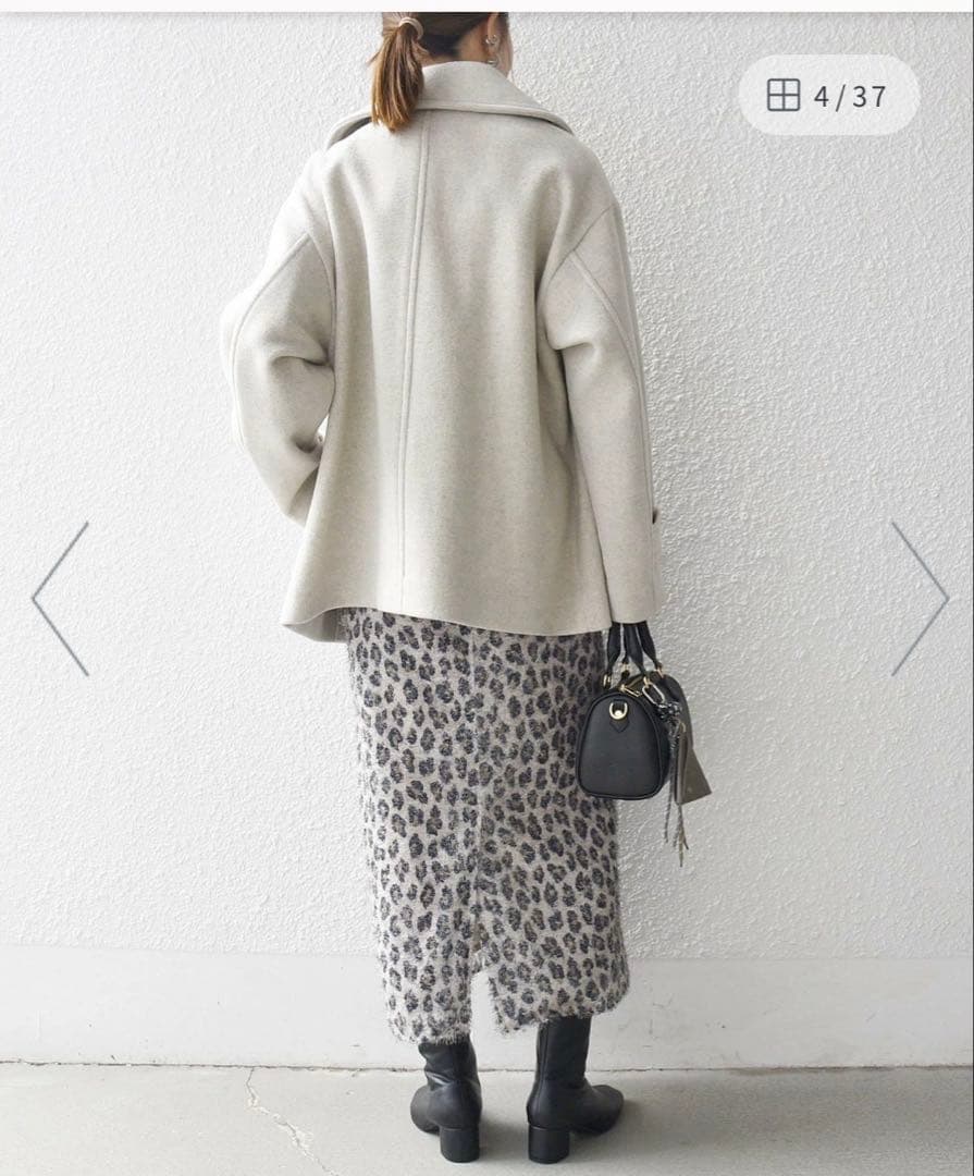 SHIPS any カシミヤ ミックス テーラード ショート Pコート