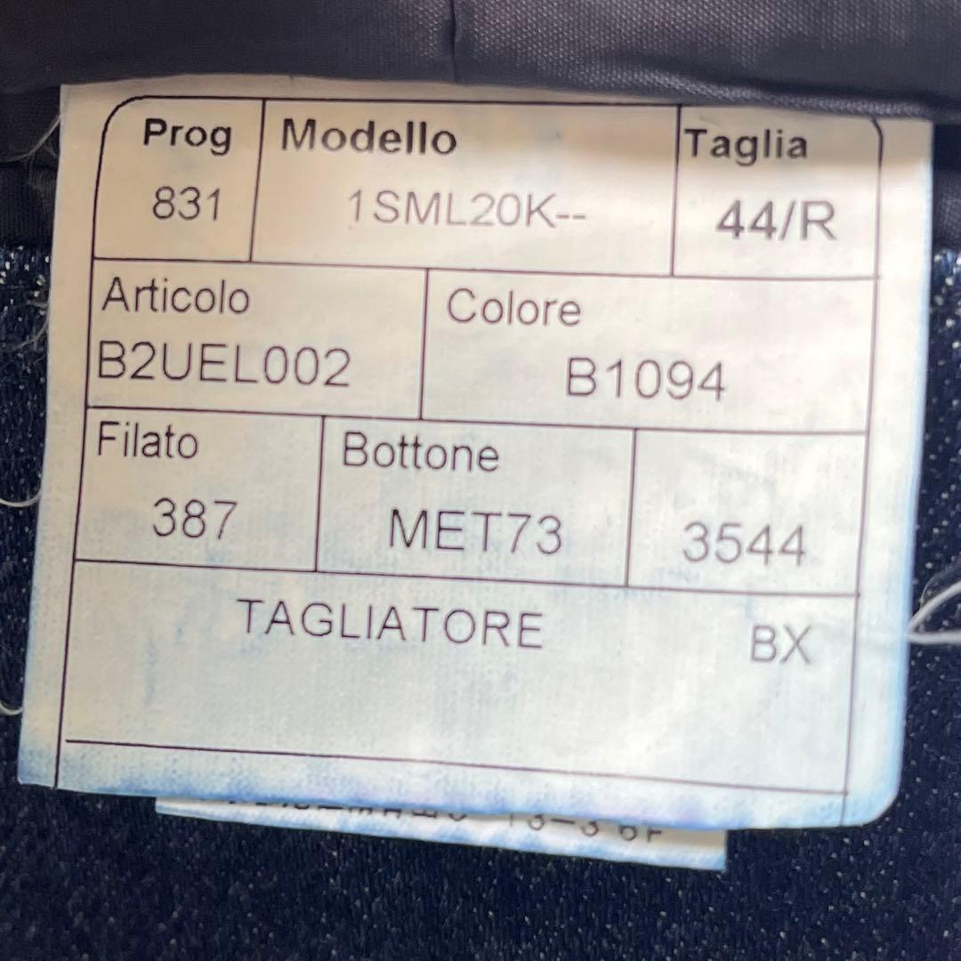 <美品>TAGLIATORE デニム インディゴ ダブル ジャケット サイズ44