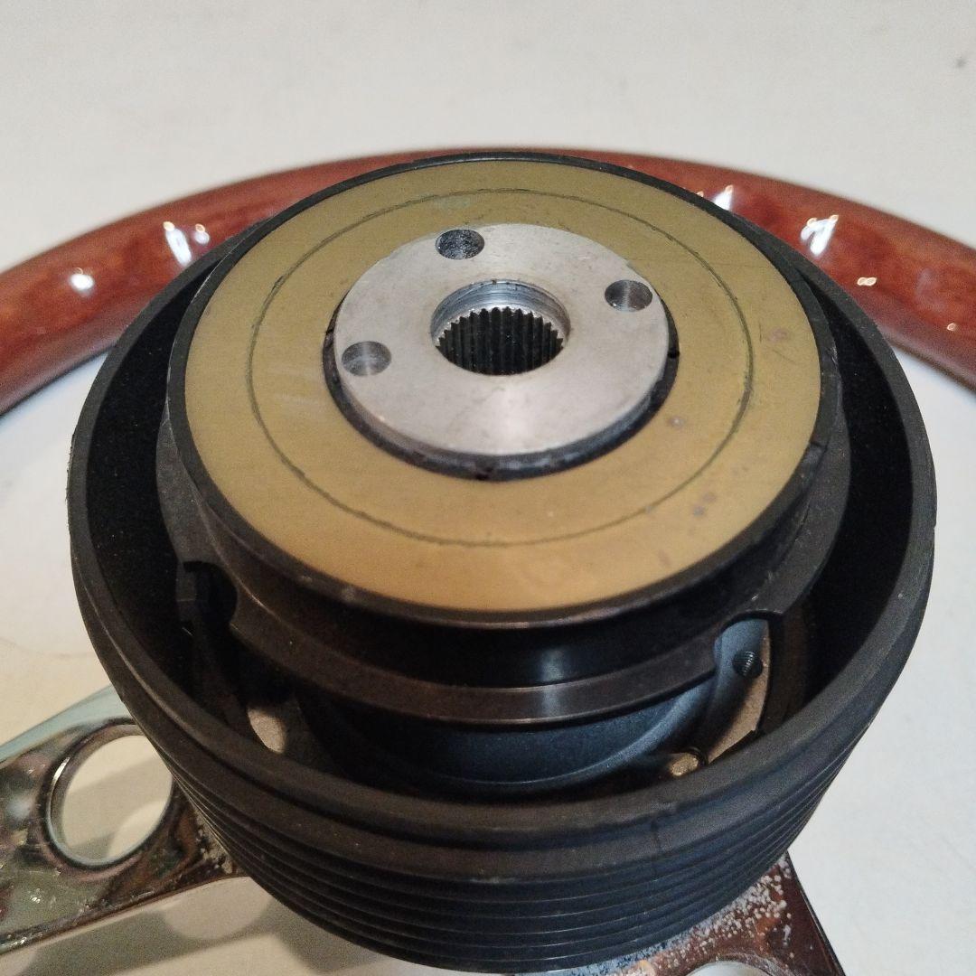 旧車　1部木製　木製ハンドル　 DINOS 直径36cm