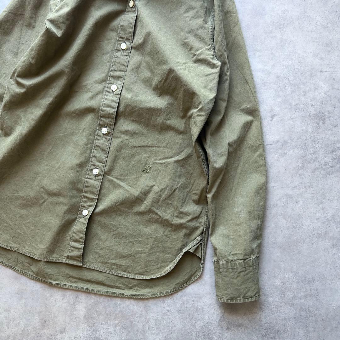 【MADISONBLUE】マダムシャツ ウォッシュドアウト カーキ コットン02