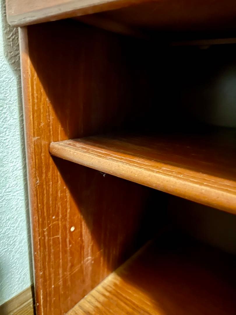 木製サイドテーブル 引き出し付き