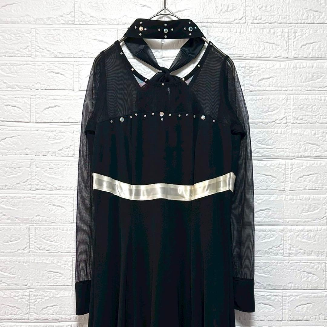 タカダンス　社交ダンスドレス　ロングワンピース　エレガント　ジャンティ　華やか