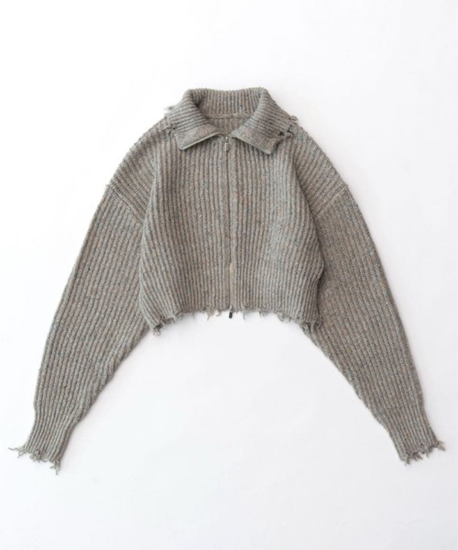 2WAYフロントジップニット【MAISON SPECIAL/メゾンスペシャル】