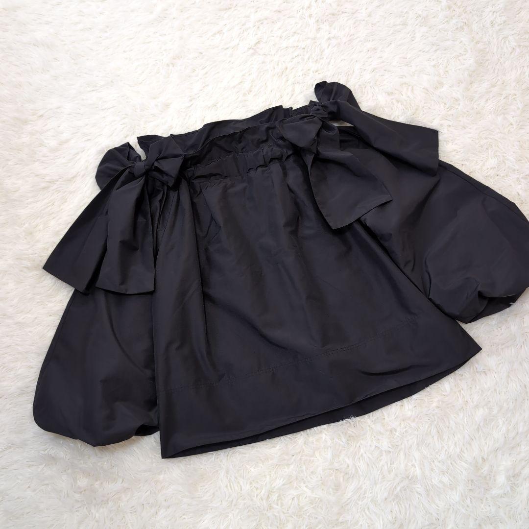 CELFORD ショルダー リボン ギャザー ブラウス size Free