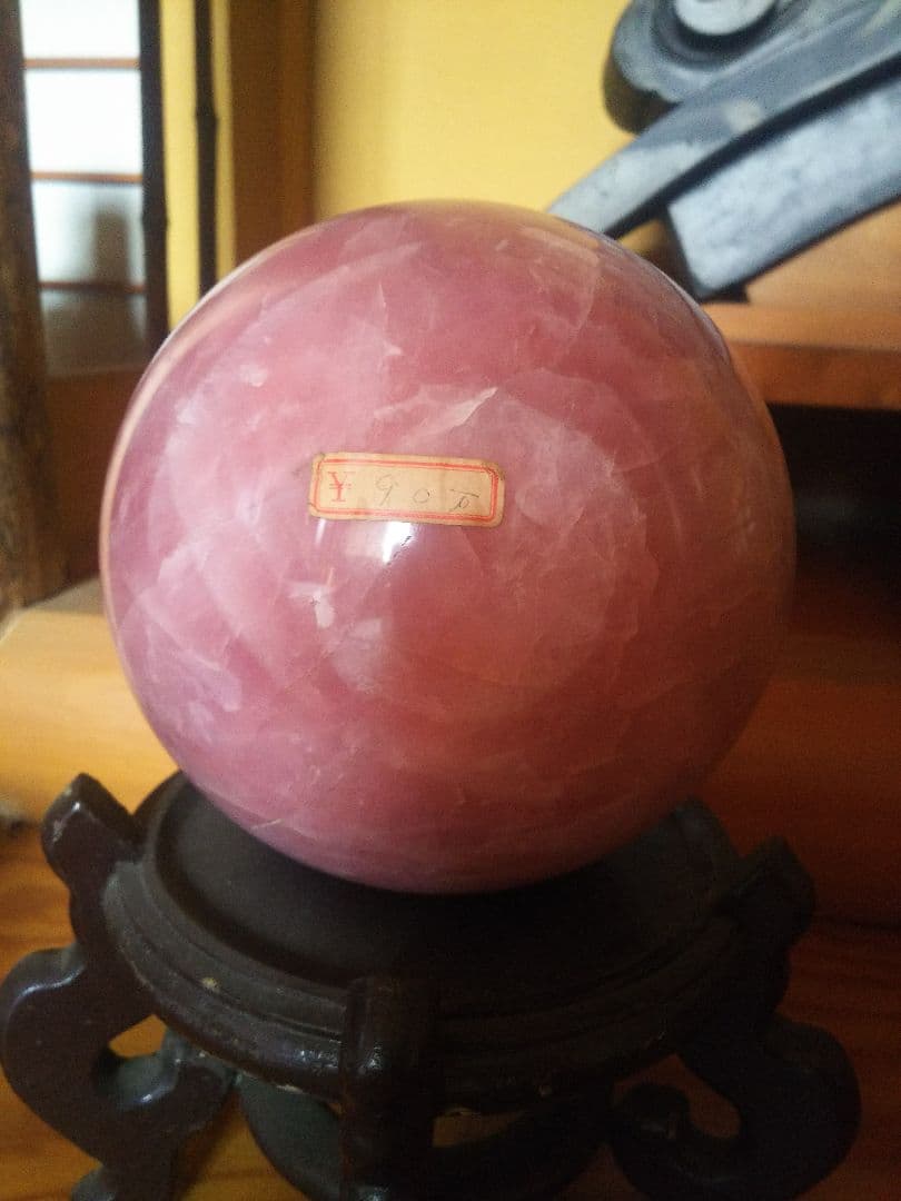 ローズクォーツ 丸玉 直径 約13cm