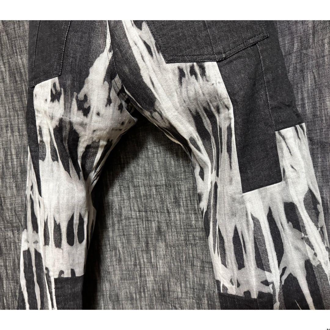 定価74800円 DIESEL 高額モデル　ブロック切り替えブリーチデニム　黒