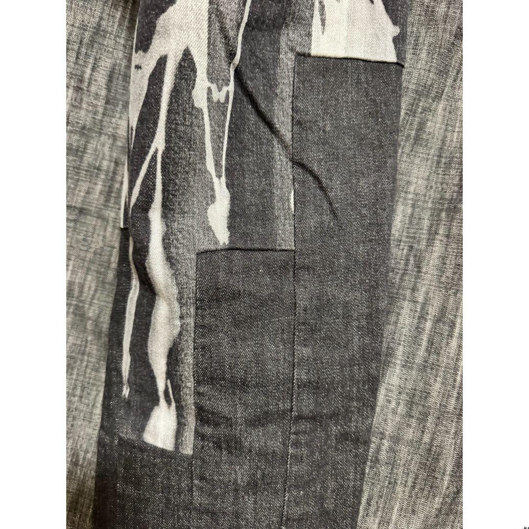 定価74800円 DIESEL 高額モデル　ブロック切り替えブリーチデニム　黒