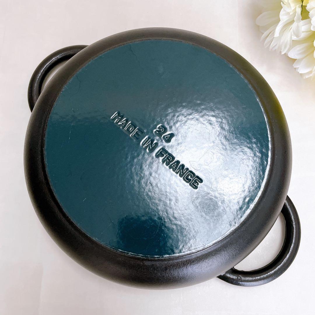 人気✨STAUB ストウブ ニダベイユソテーパン24cm BLACK