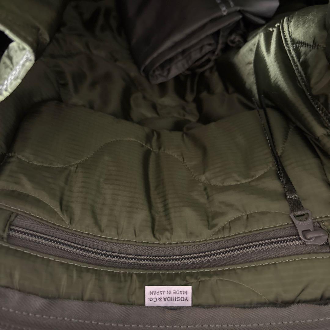 最安値/HYKE × PORTER/HELMET BAG/オリーブ/極美品