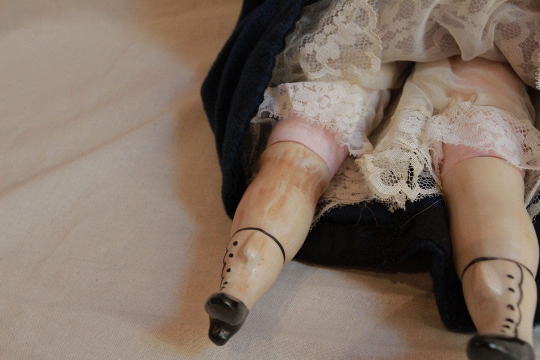 アンティーク　チャイナヘッドドール　ビスクドール