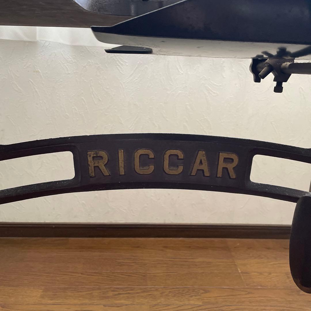 アンティーク　ミシン台　レトロ　RICCER ディスプレイ送料込み　ヴィンテージ