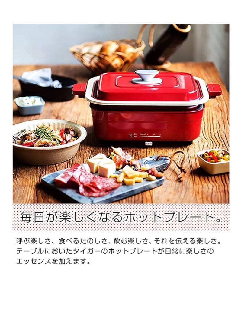 タイガー ホットプレート パーティープレート CRK-A100+グリル プレート