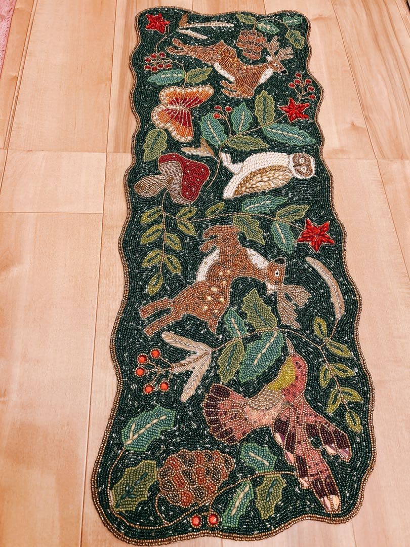 【送料無料・翌日発送】アメリカ クリスマス ホリデー テーブルランナー