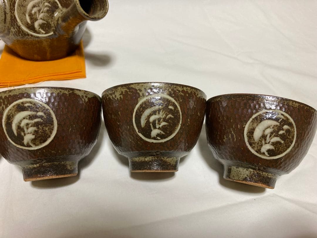 島岡達三　人間国宝　益子焼　象嵌番茶器　濱田庄司の弟子　民藝