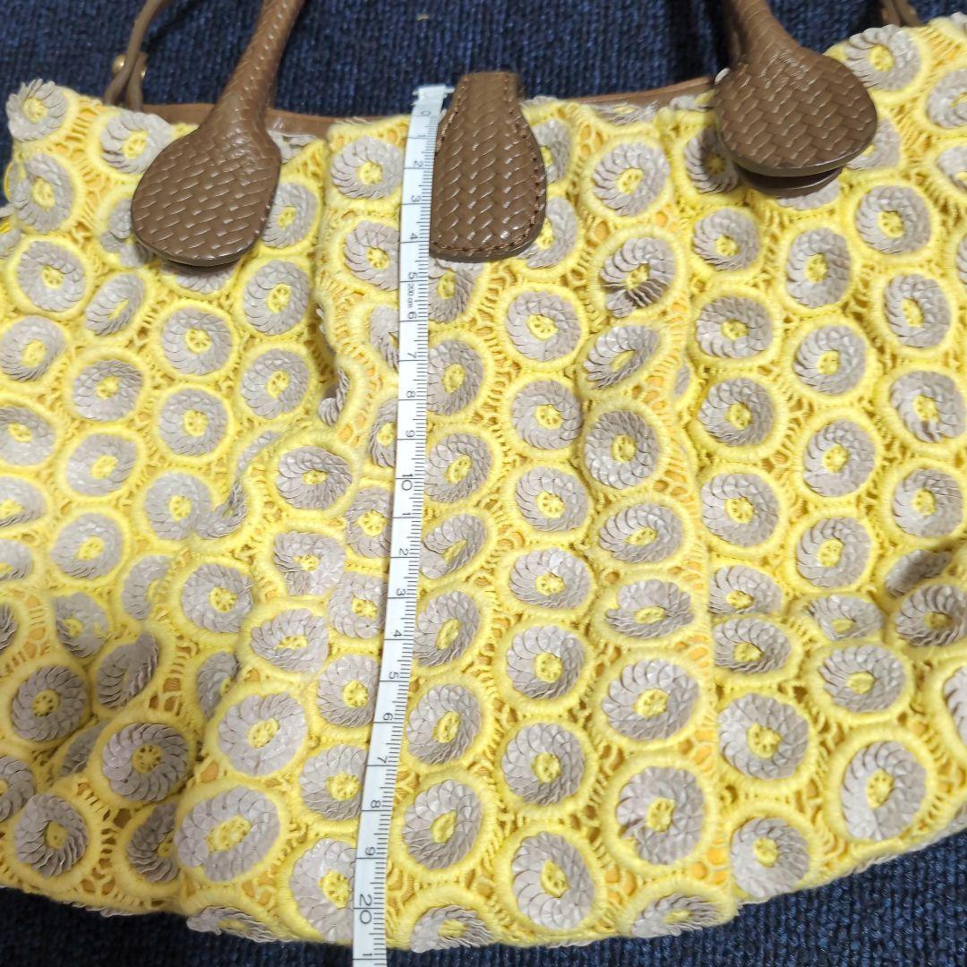 JAMINI PUECH イエローショルダーバッグ