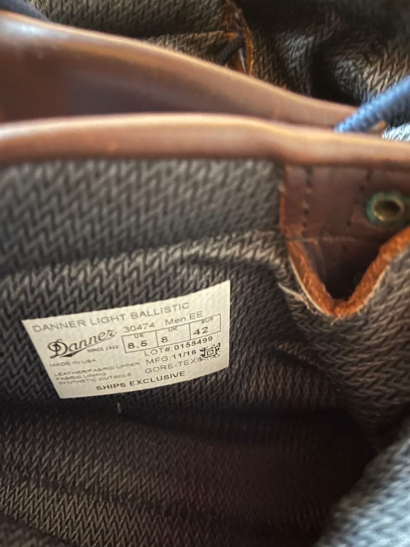 Danner シップス別注 ダナーライトバリスティック30474 US8.5EE