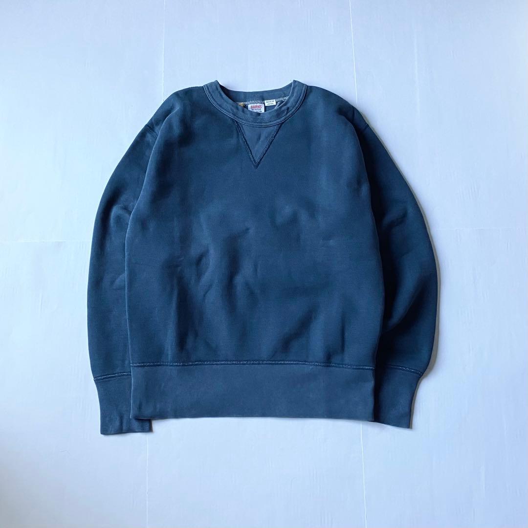 新品 BARNS ユニオンメイド クルーネックスウエット 日本製 JAPAN