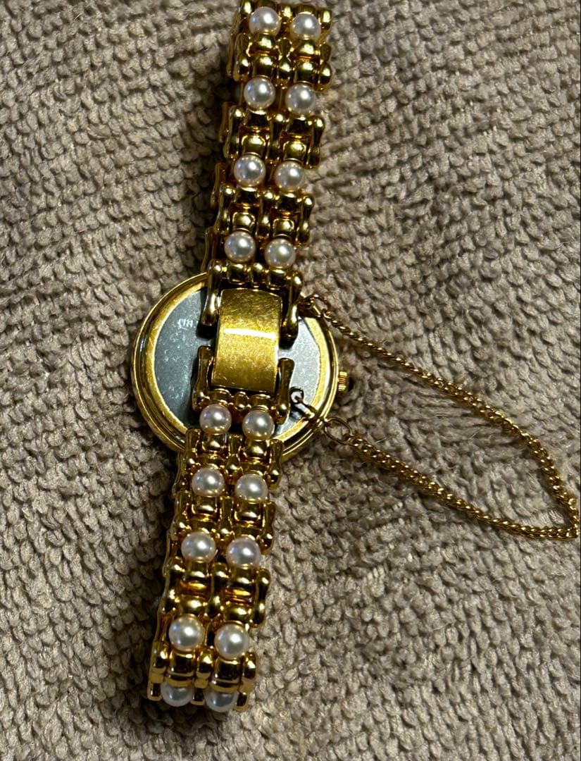 【美品 希少】MIKIMOTO パール シェル 真珠 ゴールド パールウォッチ