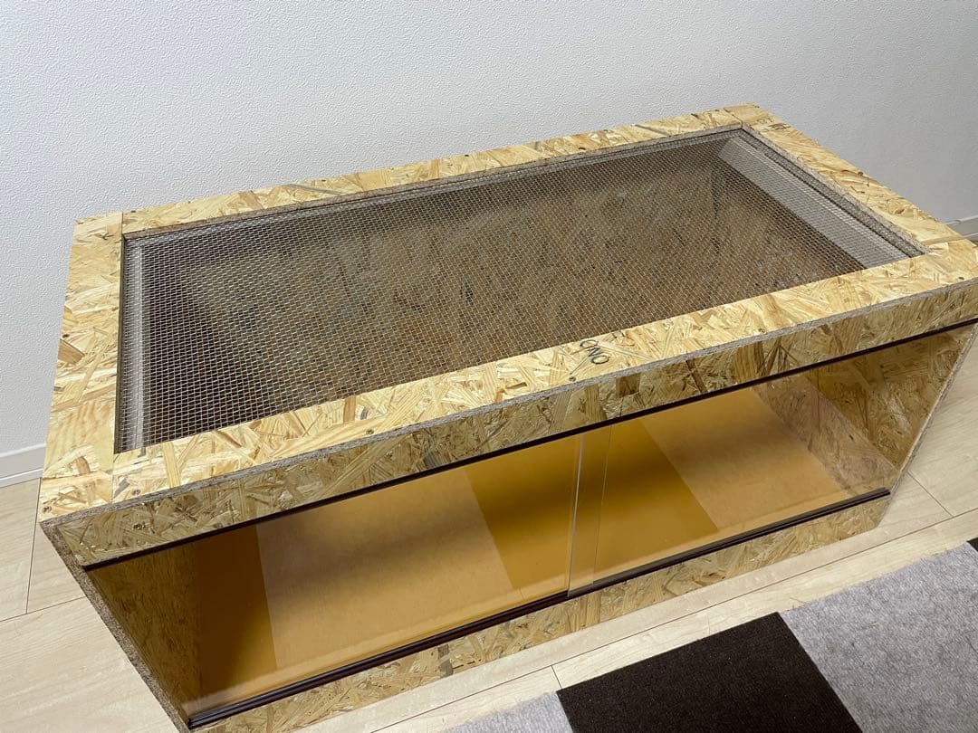 爬虫類ケージ　爬虫類飼育ケージ　90×45×45サイズ　天井金網仕様