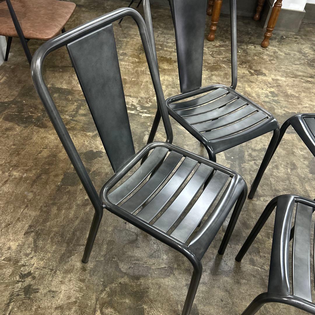 【5脚】スチールチェア インダストリアル