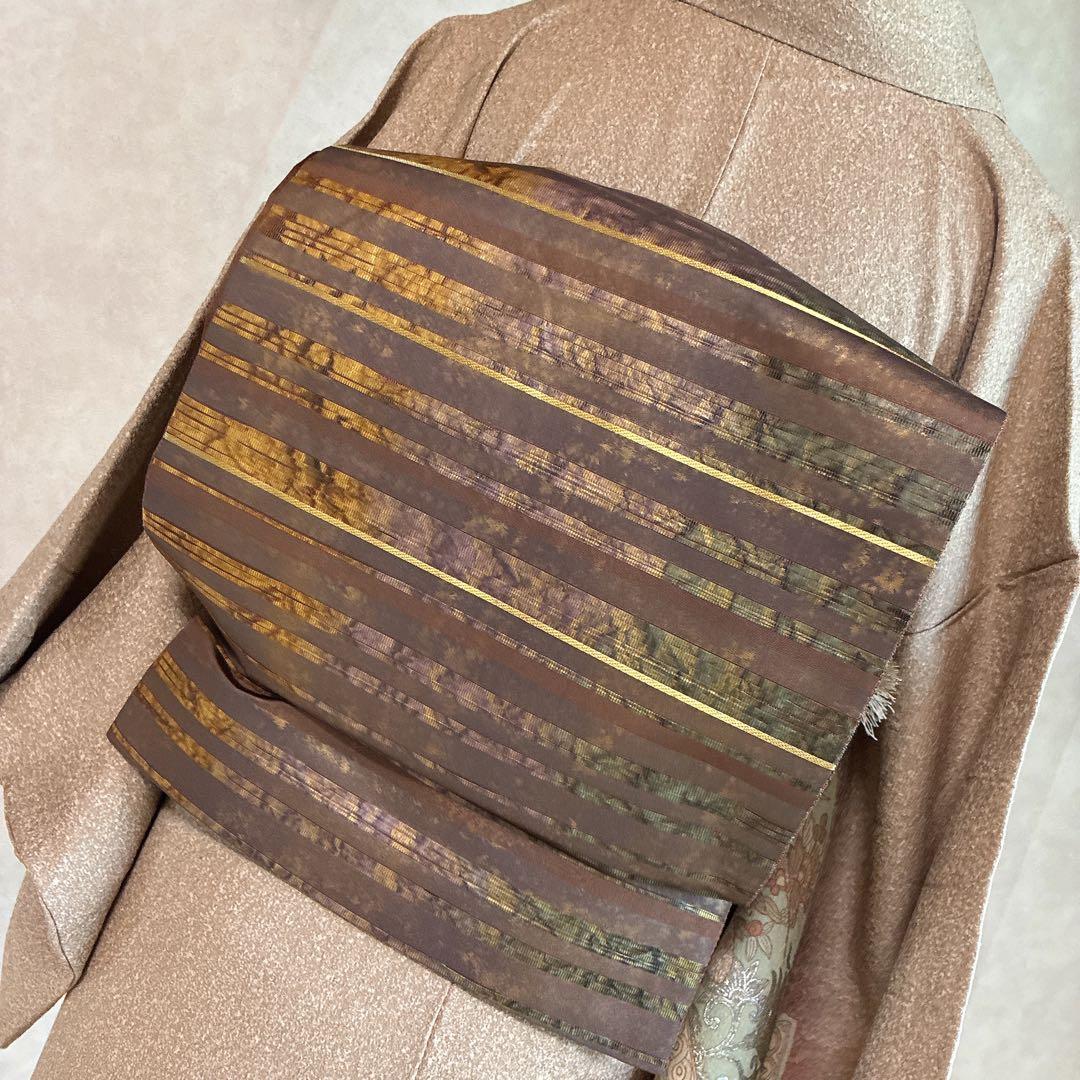 〈長襦袢➕〉訪問着　フルセット　着物　正絹　卒業式　オリエンタル　唐草　J10