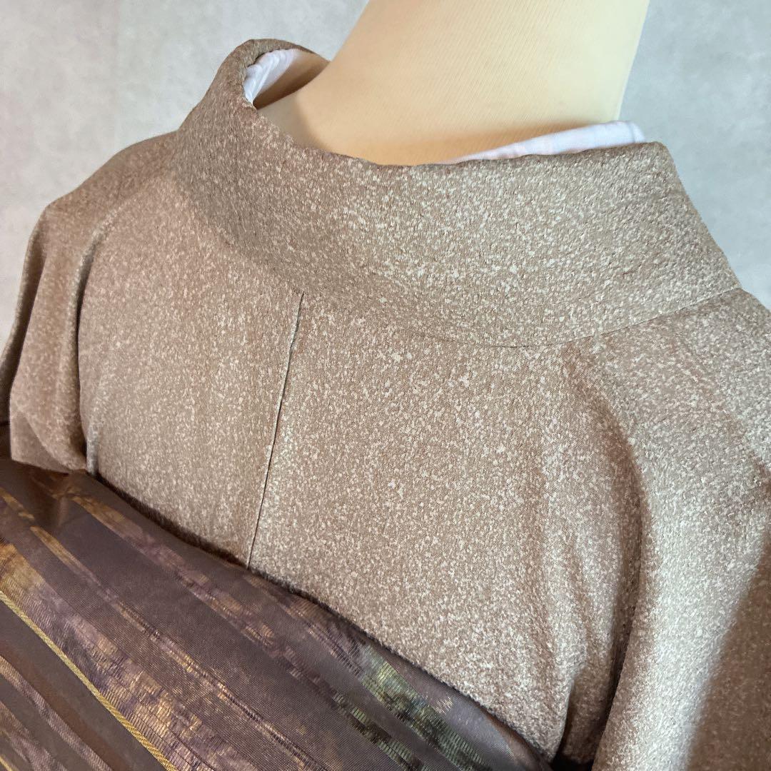 〈長襦袢➕〉訪問着　フルセット　着物　正絹　卒業式　オリエンタル　唐草　J10