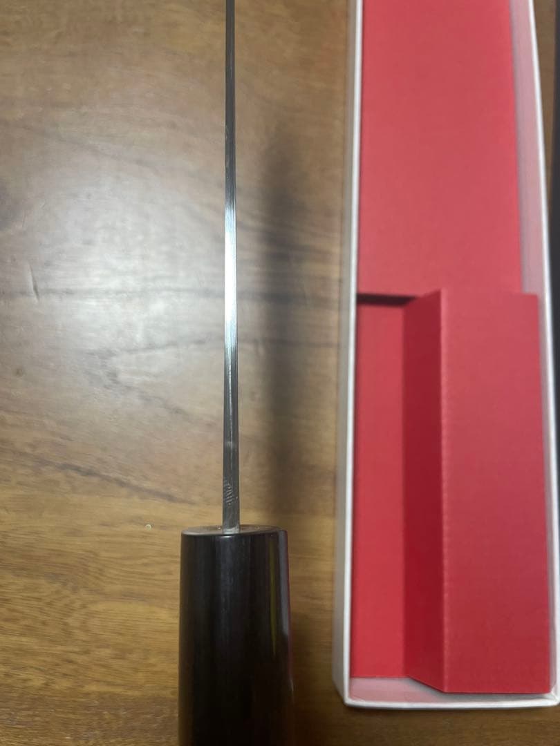 盛弘鍛冶工場製　家庭用包丁 鋼ステンレス 310mm 木製柄　現在8年待ち