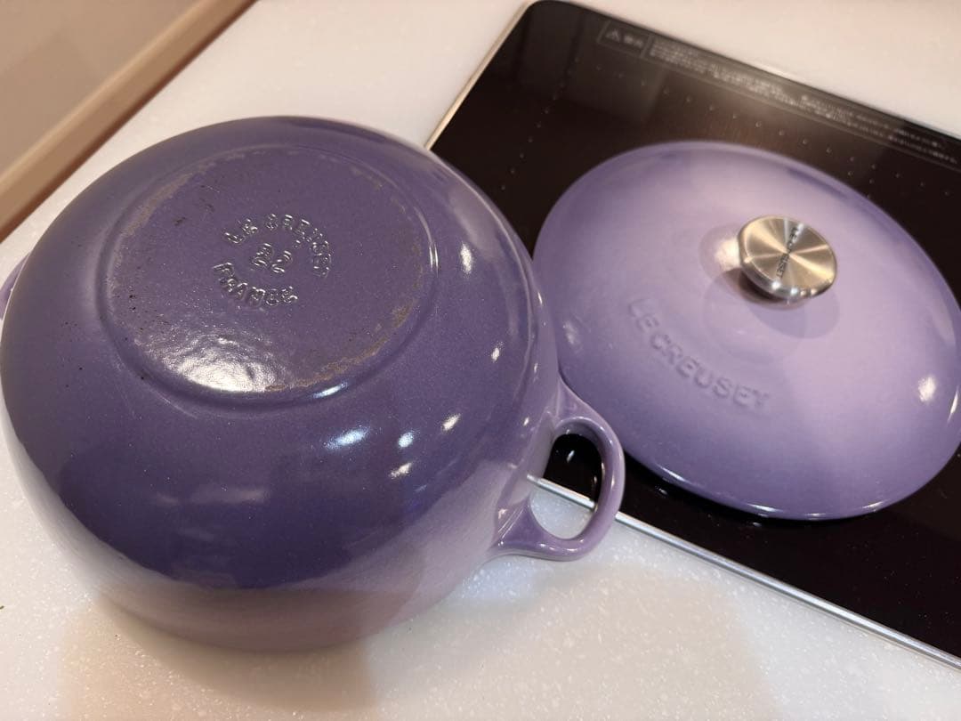 ルクルーゼ ジャポン マルミット 22cm ブリオッシュ限定色/パープル