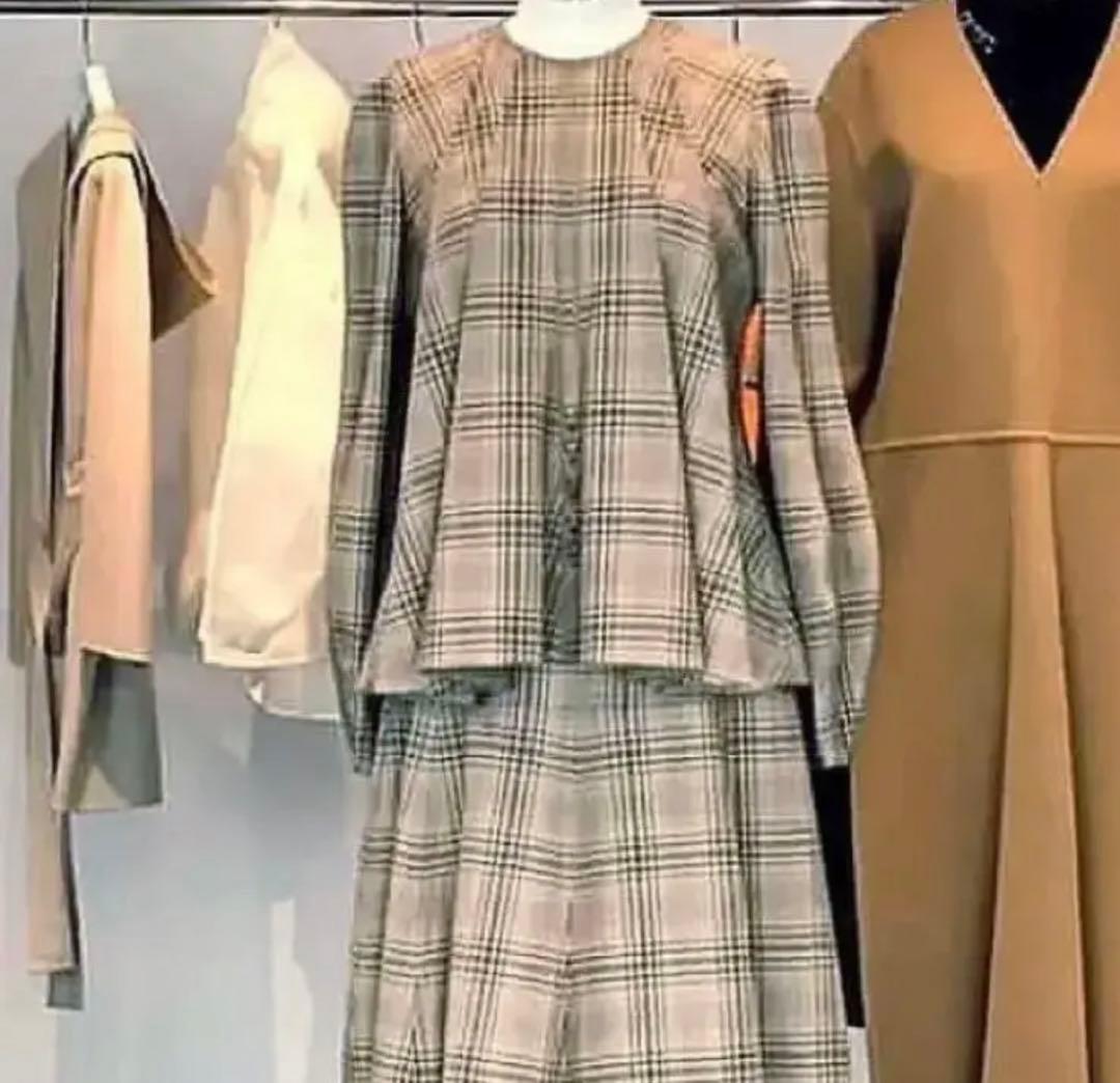 BLAMINK ブラミンク　チェックブラウス