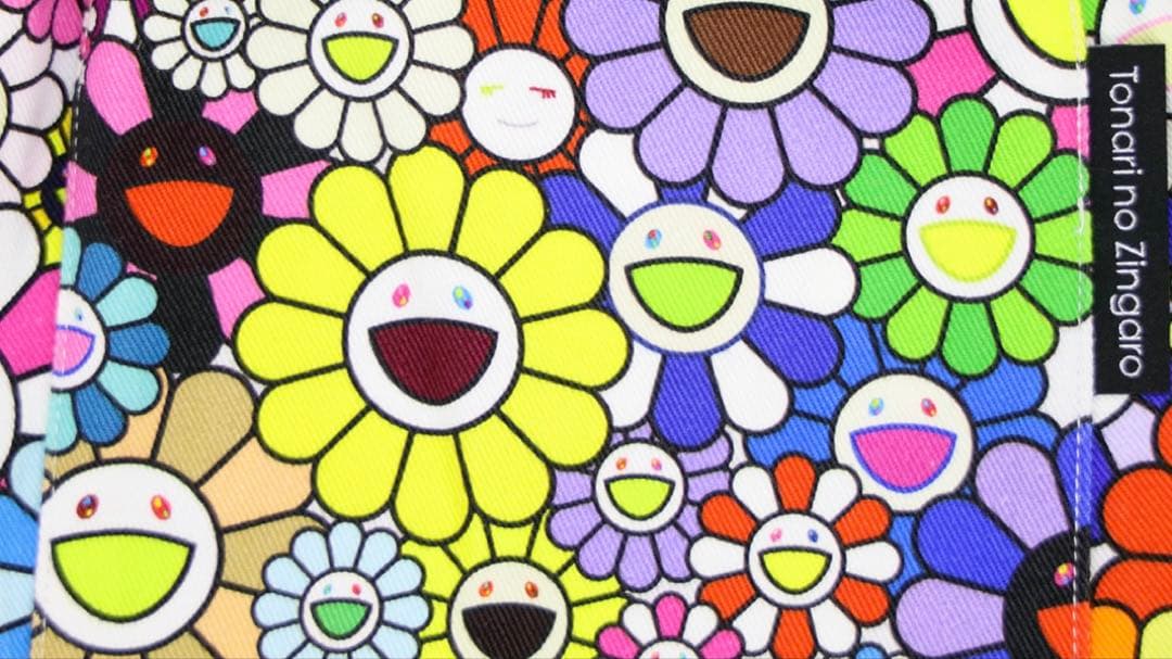 【値下げ】村上隆　マルチカラー花柄コットンジャンプスーツ