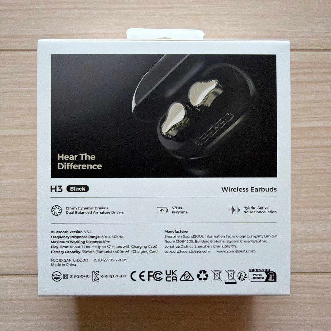 イヤホン SOUNDPEATS H3