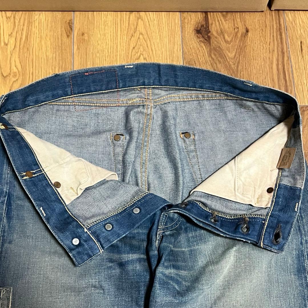 Levi's 501xx 1955年　復刻版　デニム ダメージ加工　赤耳