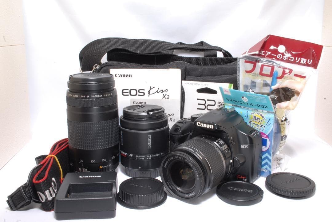 ✨すぐに始めれる　Canon KissX2トリプルレンズセットs数6115回